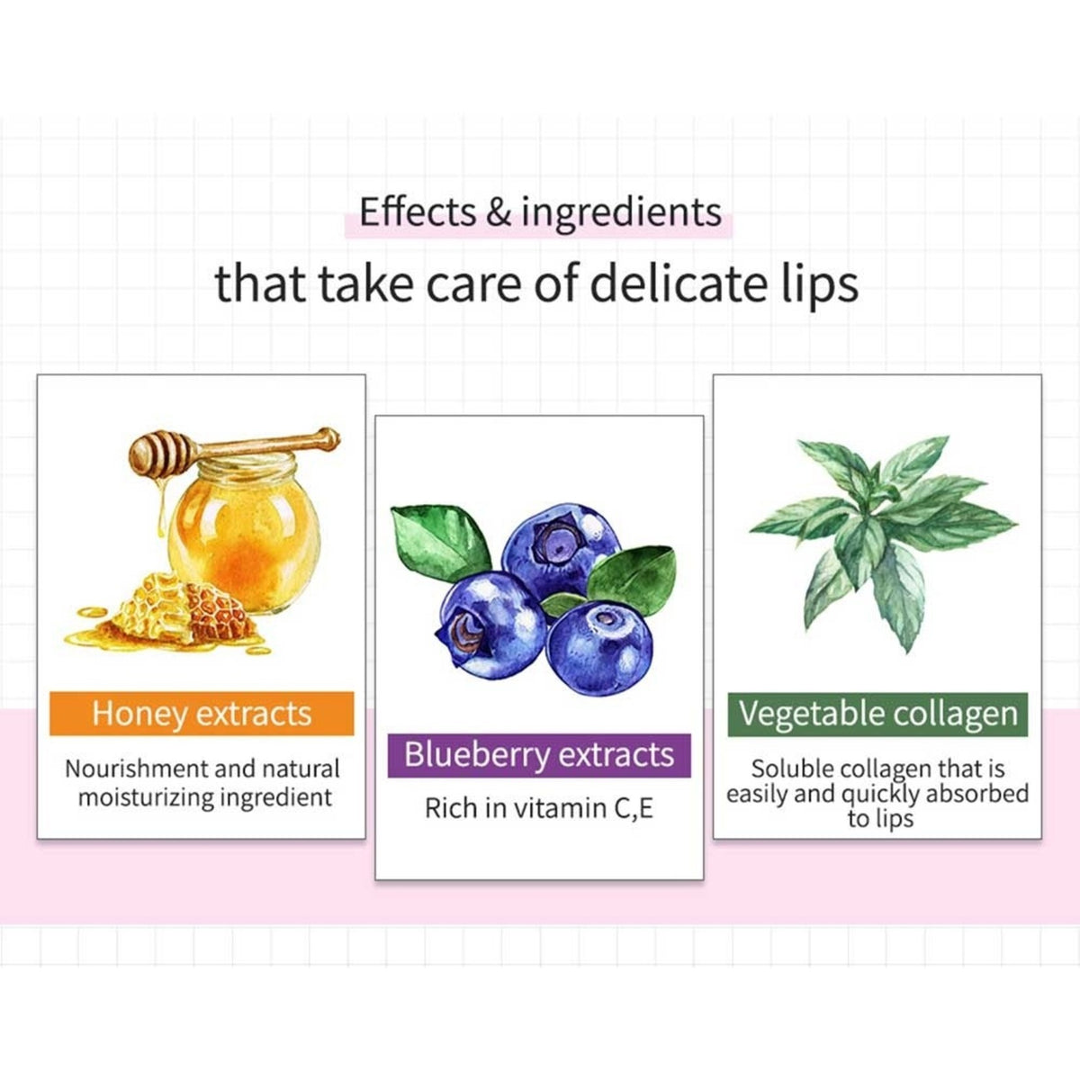 frudia delicate lips korean skin care honey extracts buleberry vegatable collagen