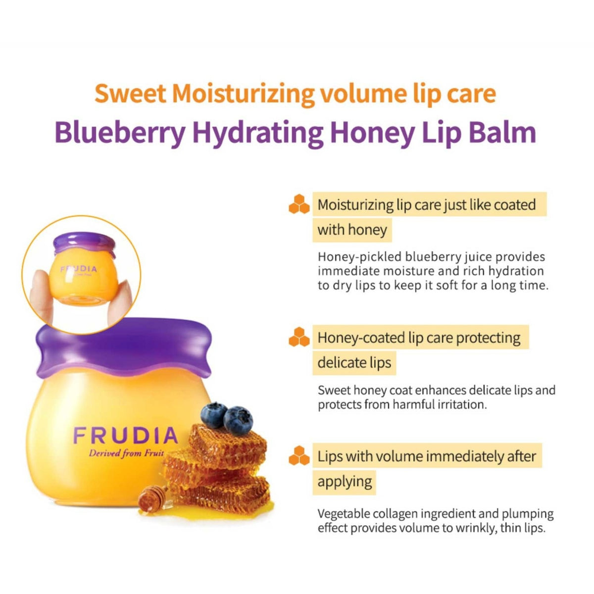 Blueberry Hydrating Honey Lip Balm